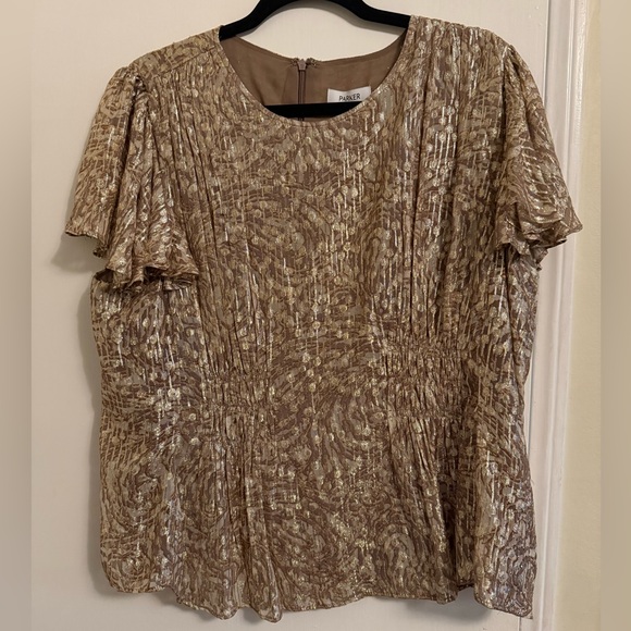 Parker womens The Rose Top, Metallic. - Picture 8 of 10